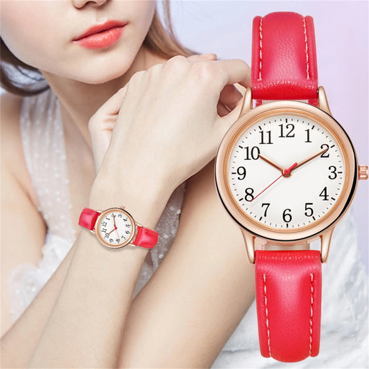 (Buy 2 Get 1)Women Watches on Sale Clearance Japan Movement Women Quartz Fine Watch Easy to Read Arabic Numerals Simple-Dial